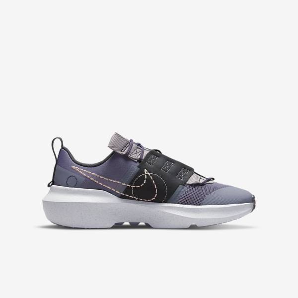 Purple / Grey / Metal Red Brown Kids' Nike Crater Impact Older Sneakers | NK912GJN