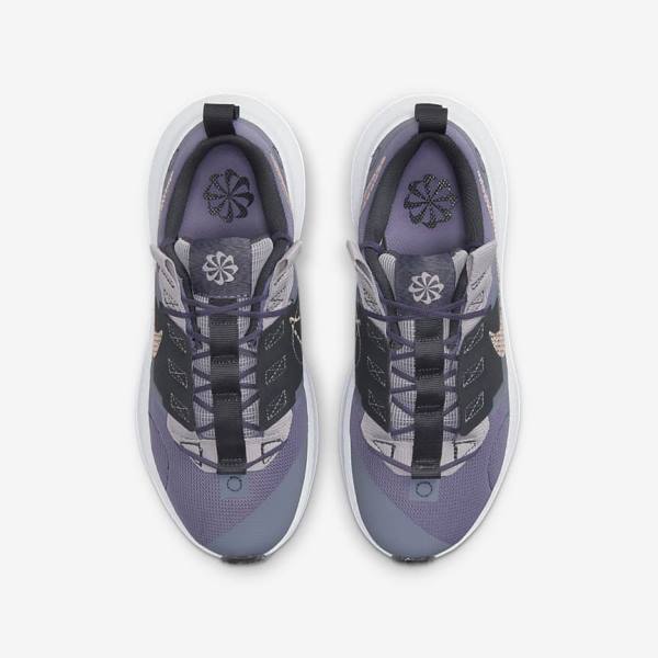 Purple / Grey / Metal Red Brown Kids' Nike Crater Impact Older Sneakers | NK912GJN