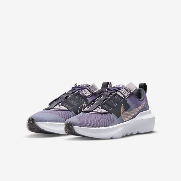 Purple / Grey / Metal Red Brown Kids' Nike Crater Impact Older Sneakers | NK912GJN