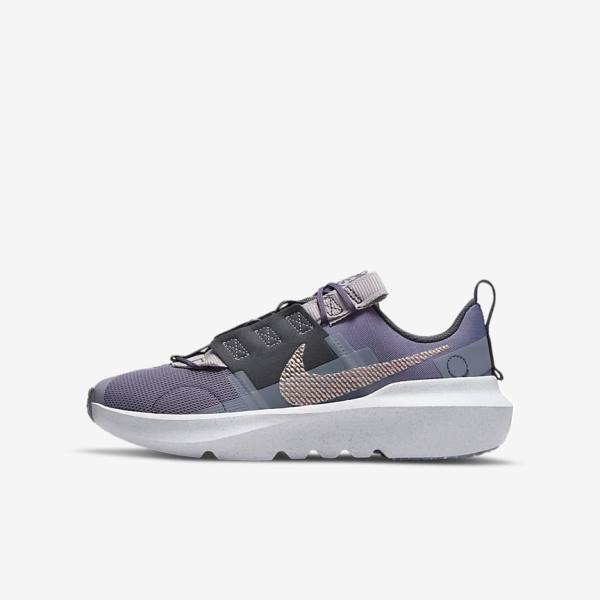 Purple / Grey / Metal Red Brown Kids\' Nike Crater Impact Older Sneakers | NK912GJN