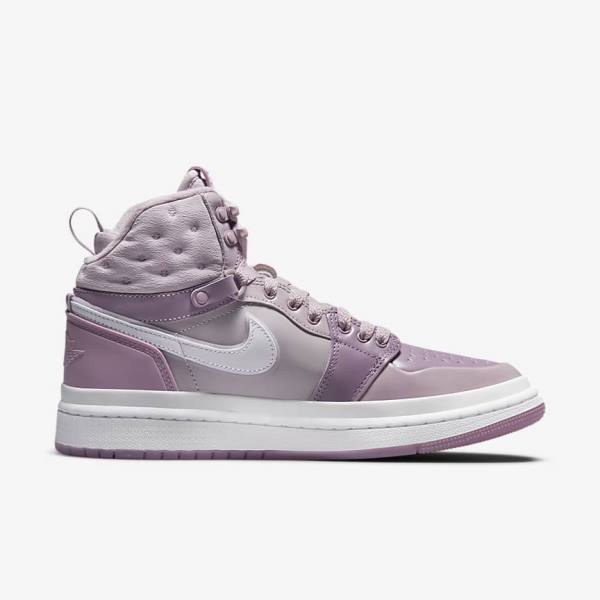 Purple / Grey / White Women's Nike Air Jordan 1 Acclimate Sneakers | NK945CLE