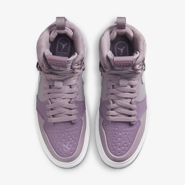 Purple / Grey / White Women's Nike Air Jordan 1 Acclimate Sneakers | NK945CLE