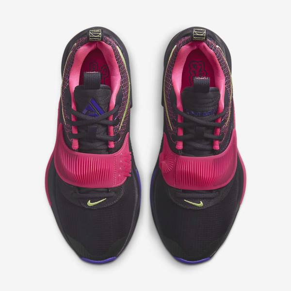 Purple / Pink / Purple / Light Lemon Women's Nike Zoom Freak 3 Basketball Shoes | NK013FNJ