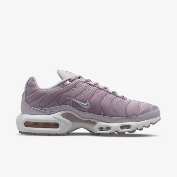 Purple / White / Metal Silver Women's Nike Air Max Plus Sneakers | NK950NOU