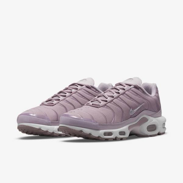 Purple / White / Metal Silver Women's Nike Air Max Plus Sneakers | NK950NOU