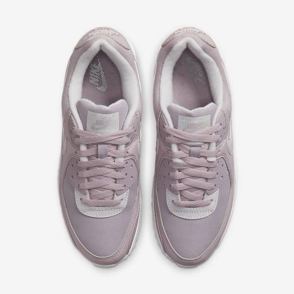 Purple / White Women's Nike Air Max 90 Sneakers | NK289WEQ