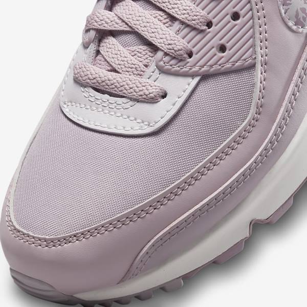 Purple / White Women's Nike Air Max 90 Sneakers | NK289WEQ