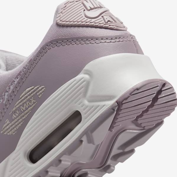 Purple / White Women's Nike Air Max 90 Sneakers | NK289WEQ