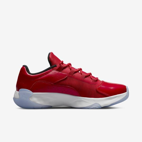 Red / Black / White Men's Nike Air Jordan 11 CMFT Low Jordan Shoes | NK804TGA