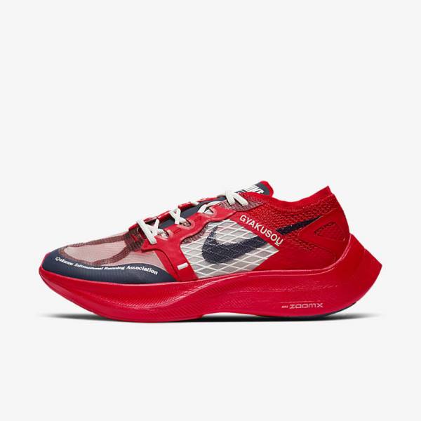 Red / Blue Men\'s Nike ZoomX Vaporfly Next% x Gyakusou Sneakers | NK042DWK