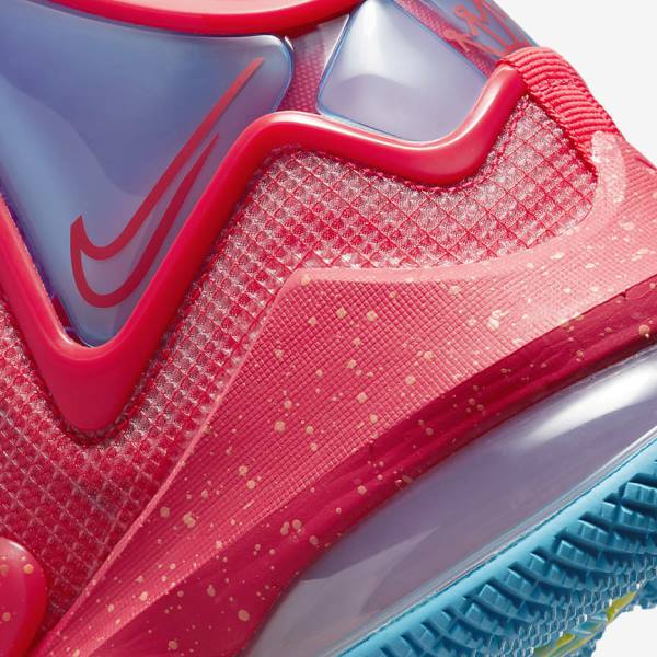 Red / Blue / Purple / Red Women's Nike LeBron 19 Basketball Shoes | NK546LGS