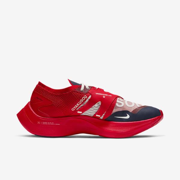 Red / Blue Women's Nike ZoomX Vaporfly Next% x Gyakusou Sneakers | NK497NBP