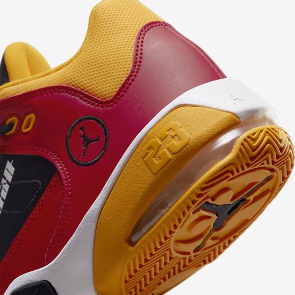 Red / Gold / Black Kids' Nike Jordan Max Aura 3 SE Older Sneakers | NK819NSB