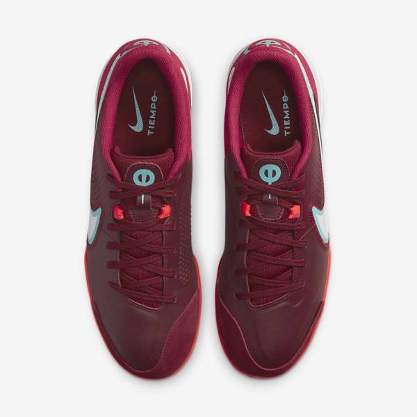 Red / Light Red / White Women's Nike Tiempo Legend 9 Academy IC Indoor-Court Football Shoes | NK245VAY