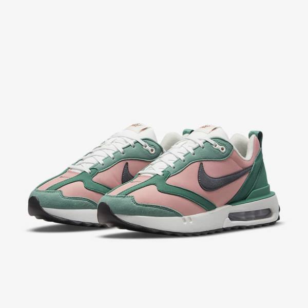 Red Pink / White / Grey Women's Nike Air Max Dawn Sneakers | NK357XNU