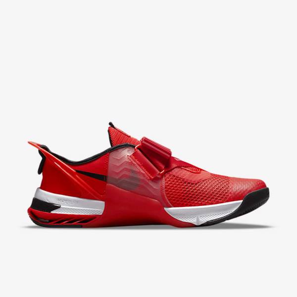 Red / White / Black Women's Nike Metcon 7 FlyEase Training Shoes | NK519SXY