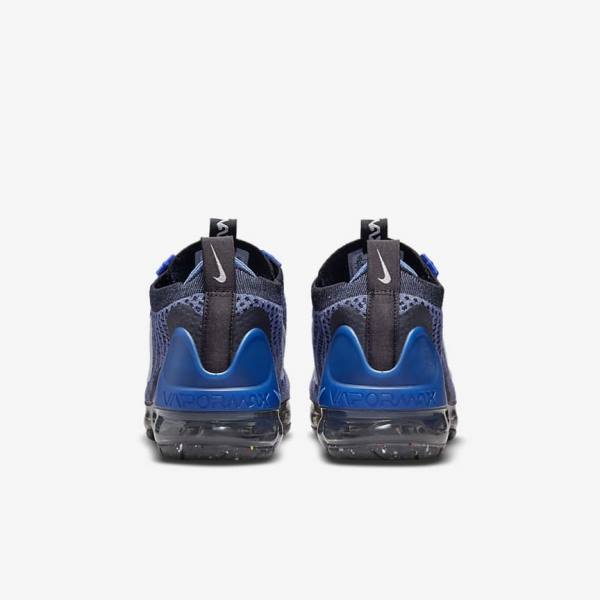 Royal / White / Dark Grey / Black Kids' Nike Air VaporMax 2021 FK Older Sneakers | NK508KDL