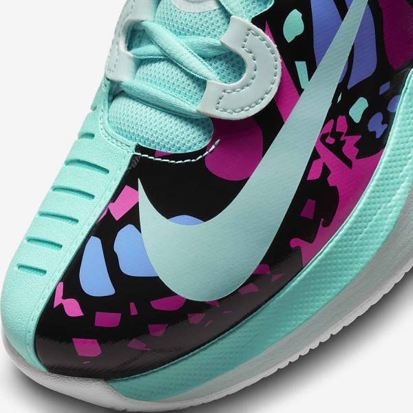 Turquoise / Black / Fuchsia / Turquoise Women's Nike NikeCourt Air Zoom GP Turbo Naomi Osaka Tennis Shoes | NK205XUN