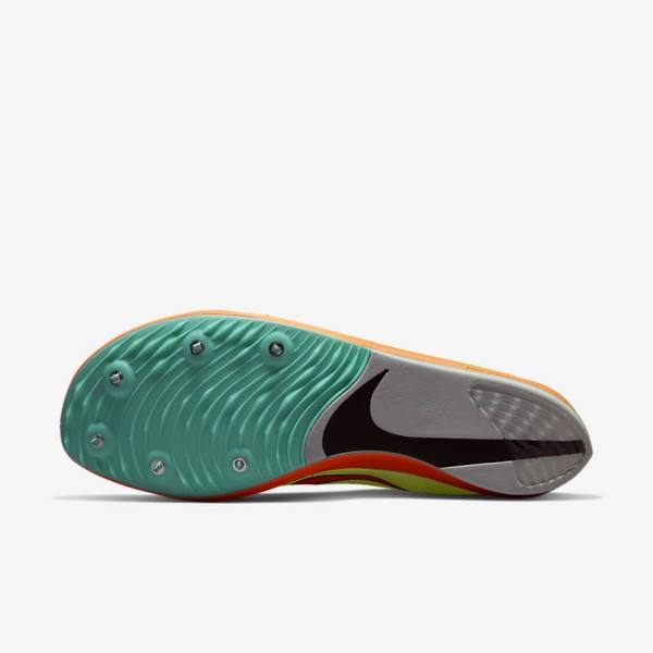 Turquoise / Black / Orange Women's Nike ZoomX Dragonfly Athletics Distance Spikes Running Shoes | NK372DXP