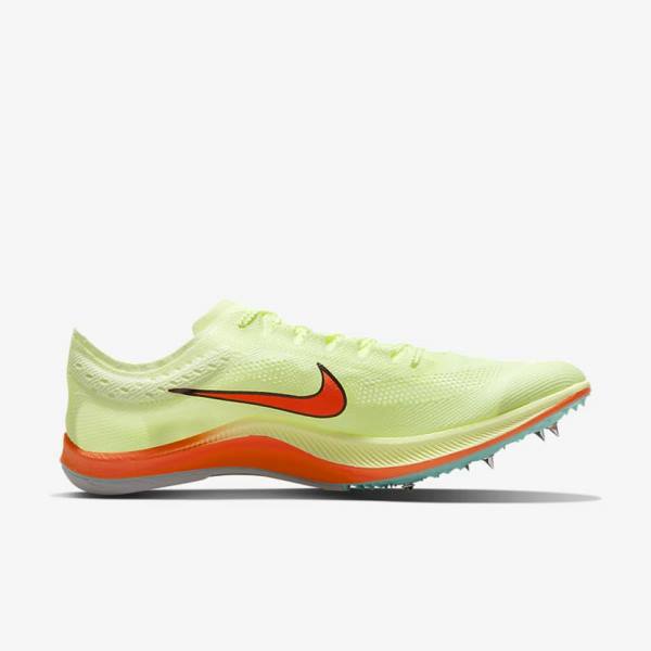 Turquoise / Black / Orange Women's Nike ZoomX Dragonfly Athletics Distance Spikes Running Shoes | NK372DXP