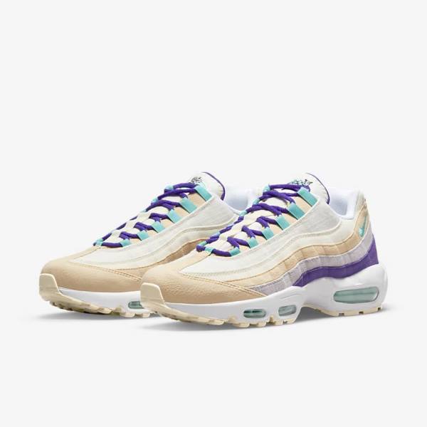 Turquoise Men's Nike Air Max 95 SE Sneakers | NK417PWQ