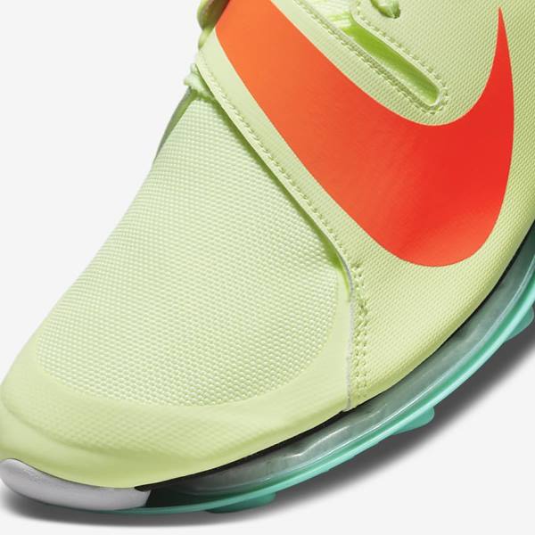 Turquoise / Orange Women's Nike Air Zoom LJ Elite Athletics Jumping Spikes Running Shoes | NK031ORH