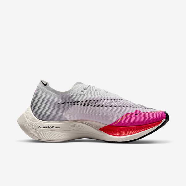 White / Black / Black Women's Nike ZoomX Vaporfly Next% 2 Road Racing Running Shoes | NK198PEF