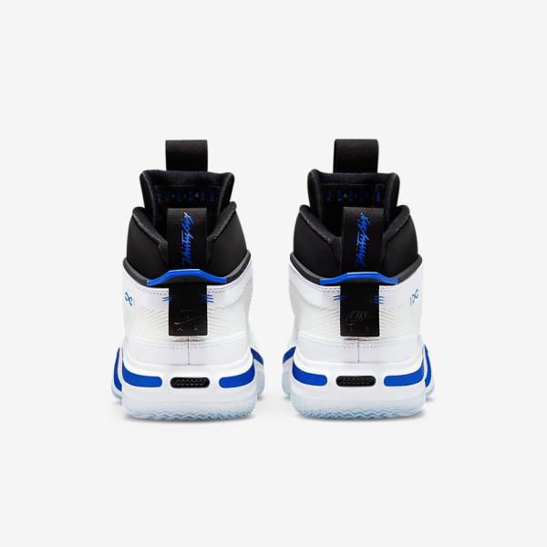 White / Black / Blue Men's Nike Air Jordan XXXVI Jordan Shoes | NK879HYQ