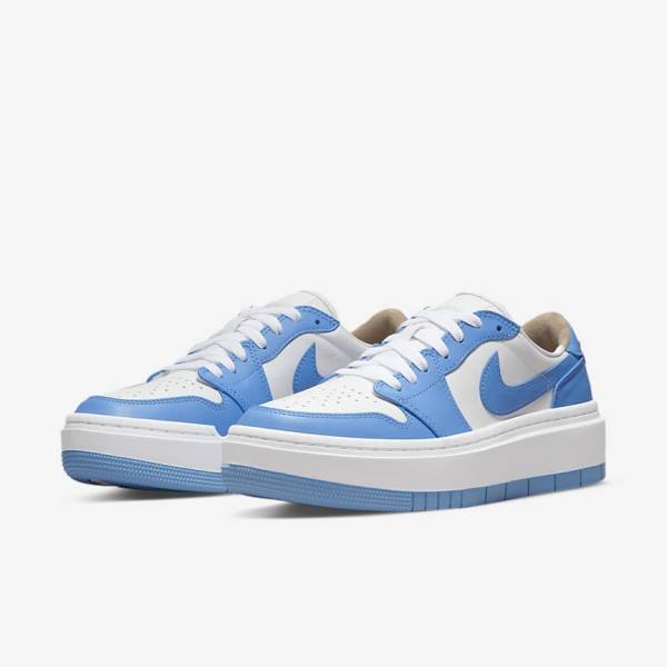 White Black / Blue Women's Nike Air Jordan 1 Elevate Low SE Sneakers | NK830IDM