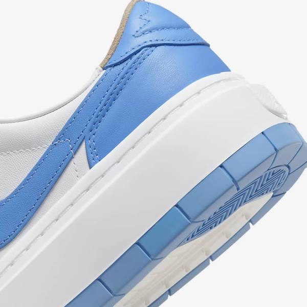 White Black / Blue Women's Nike Air Jordan 1 Elevate Low SE Sneakers | NK830IDM