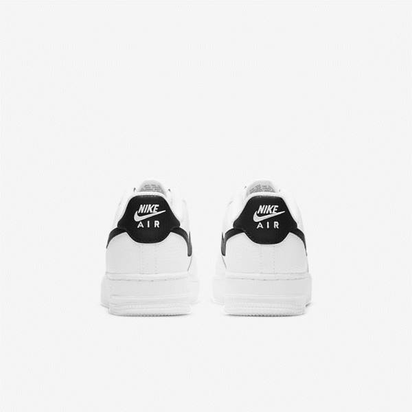 White / Black Kids' Nike Air Force 1 Older Sneakers | NK521XVH