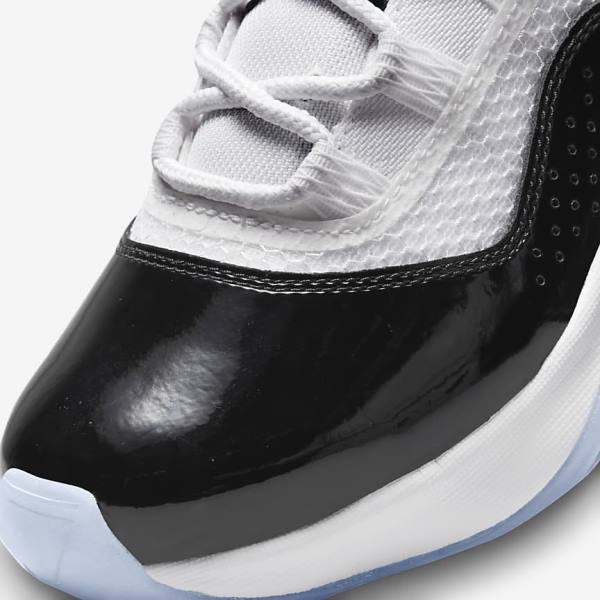 White / Black Kids' Nike Air Jordan 11 CMFT Low Older Jordan Shoes | NK596FHR