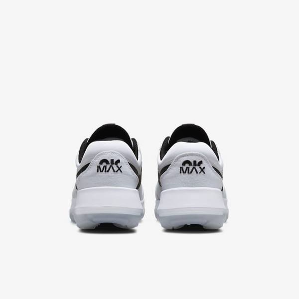 White / Black Kids' Nike Air Max Motif Older Sneakers | NK796MPL