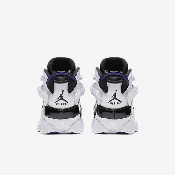 White / Black Kids' Nike Jordan 6 Rings Older Sneakers | NK952IGR