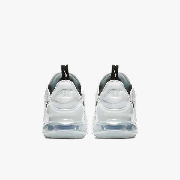 White / Black Men's Nike Air Max 270 Sneakers | NK073DJE