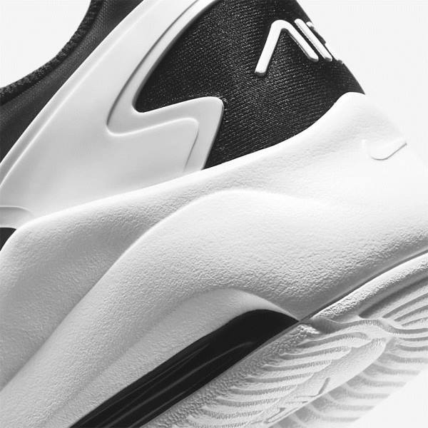 White / Black Men's Nike Air Max Bolt Sneakers | NK629HBP