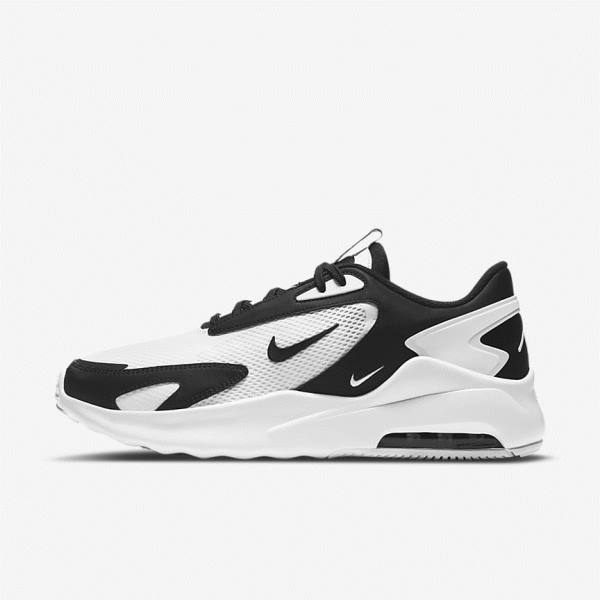 White / Black Men\'s Nike Air Max Bolt Sneakers | NK629HBP