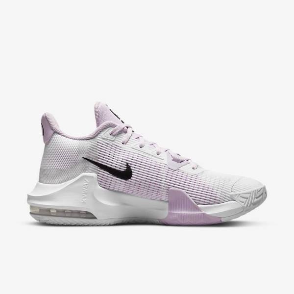 White / Black Men's Nike Air Max Impact 3 Basketball Shoes | NK097DAH