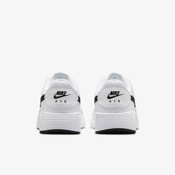 White / Black Men's Nike Air Max SC Sneakers | NK015IRY