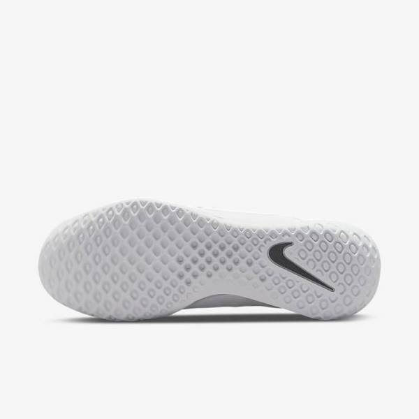 White / Black Men's Nike NikeCourt Zoom NXT Hard Court Tennis Shoes | NK156NVY