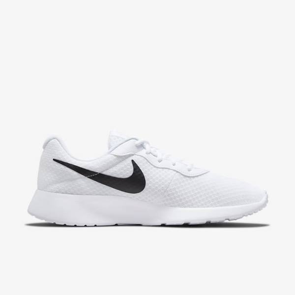 White / Black Men's Nike Tanjun Sneakers | NK271HZX