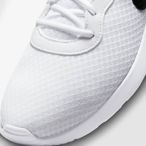 White / Black Men's Nike Tanjun Sneakers | NK271HZX