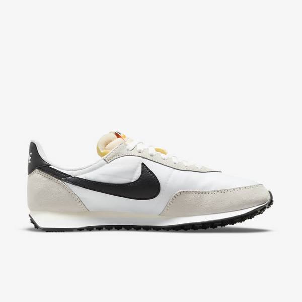 White / Black Men's Nike Waffle Trainer 2 Sneakers | NK915TFX