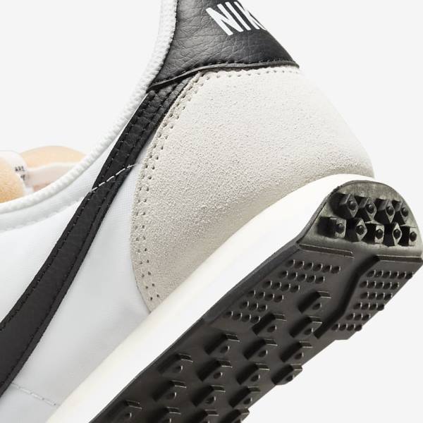 White / Black Men's Nike Waffle Trainer 2 Sneakers | NK915TFX