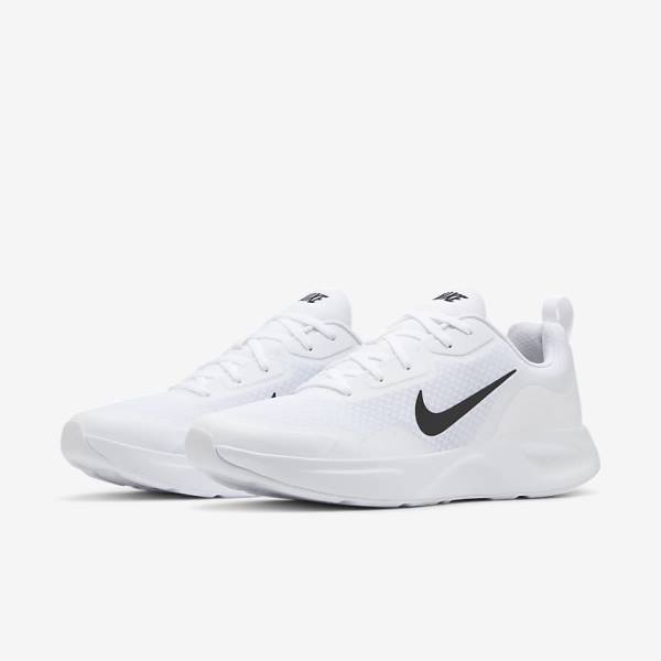 White / Black Men's Nike Wearallday Sneakers | NK623IVG