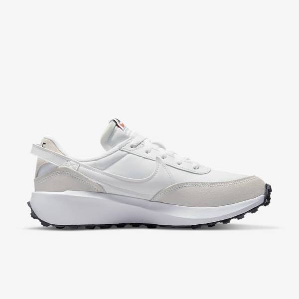 White / Black / Orange Women's Nike Waffle Debut Sneakers | NK840NIM