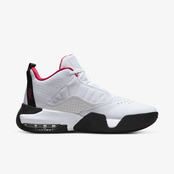 White / Black / Pink Men's Nike Jordan Stay Loyal Sneakers | NK091GKX