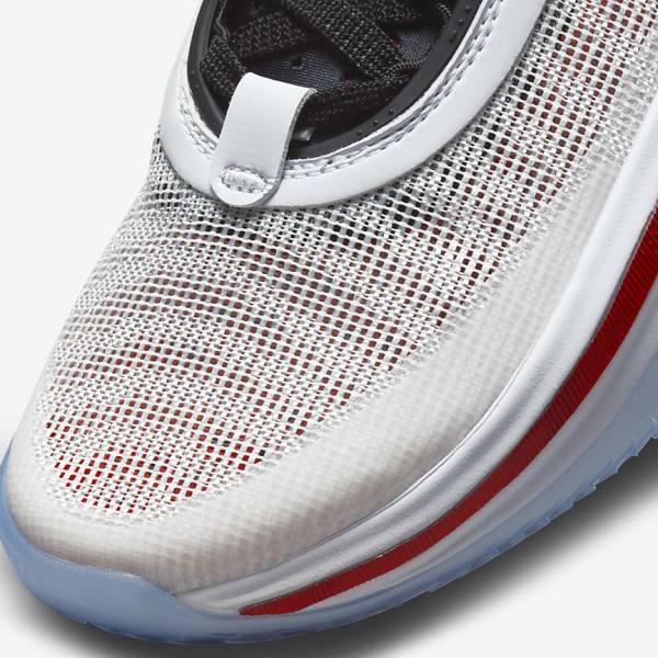 White / Black / Red Men's Nike Air Jordan XXXVI Psychic Energy Basketball Shoes | NK985BUI