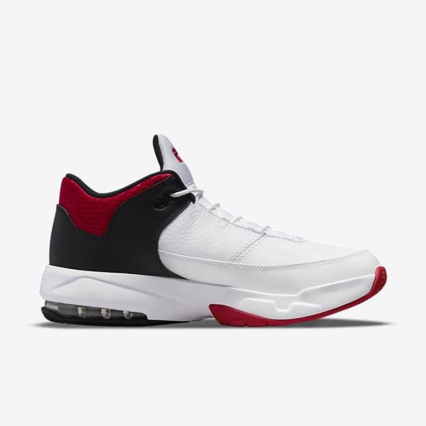 White / Black / Red Men's Nike Jordan Max Aura 3 Jordan Shoes | NK567UVM