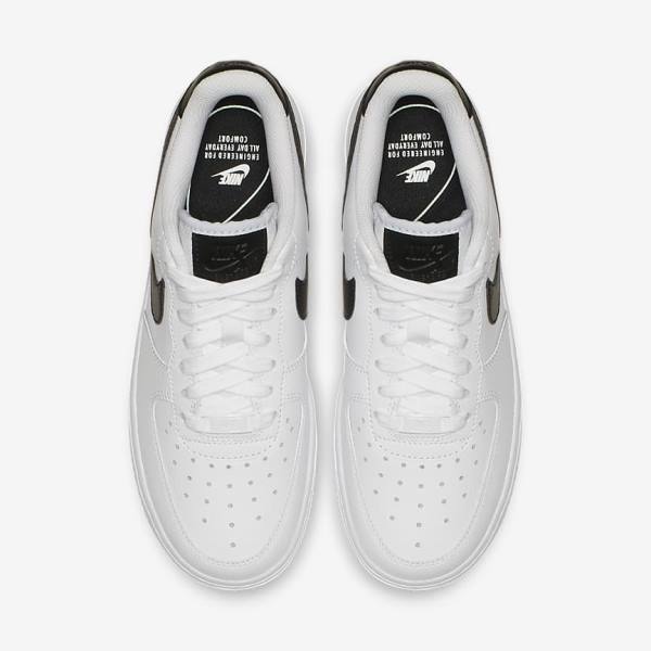 White / Black / White Women's Nike Air Force 1 07 Sneakers | NK543IFM